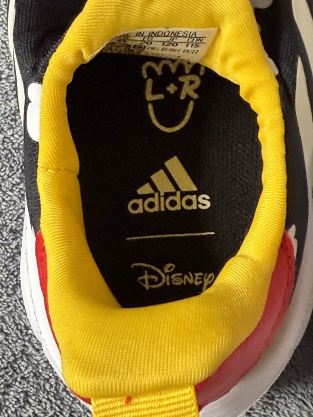 adidas x Disney Monofit Mickey Mouse Slip-On Sneakers - Toddler 5K - Picture 6 of 7